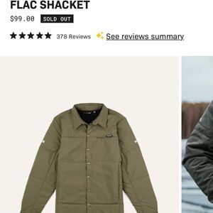 FLAC Men's Olive Lightweight Shacket